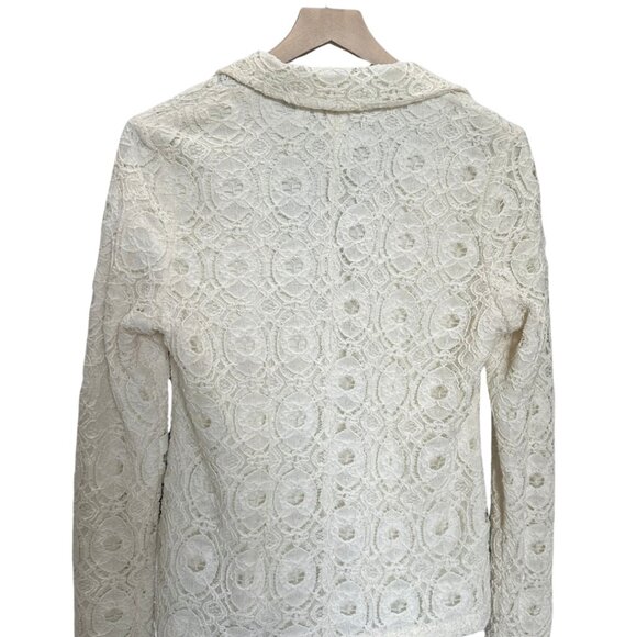 NWT Y2K Ivory Lace Blazer – Size Medium (Original MSRP $143) - Picture 5 of 7